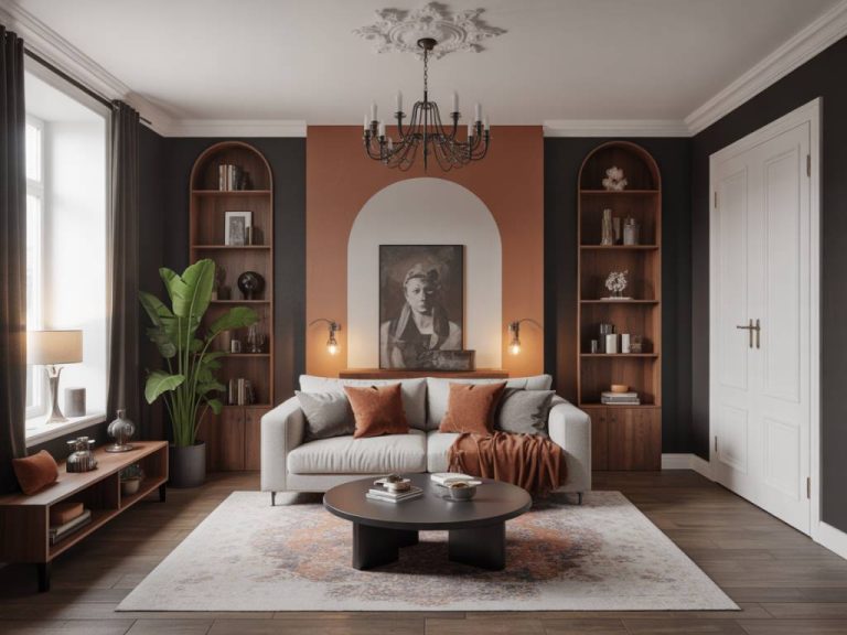 Créer de l’harmonie avec une couleur complémentaire noir dans le salon