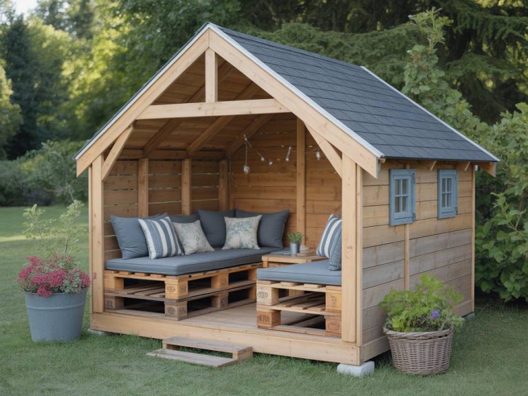 Abri jardin palette : transformer des palettes en cabanon tendance et économique