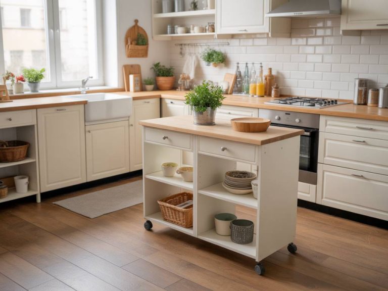 Créer un îlot central mobile DIY pour optimiser l’espace d’une petite cuisine Créer un îlot central mobile DIY pour optimiser l’espace d’une petite cuisine